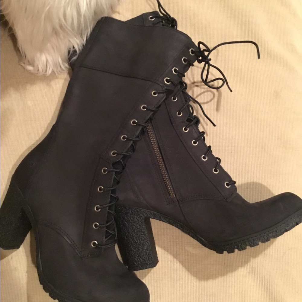 Timberland black lace up boot